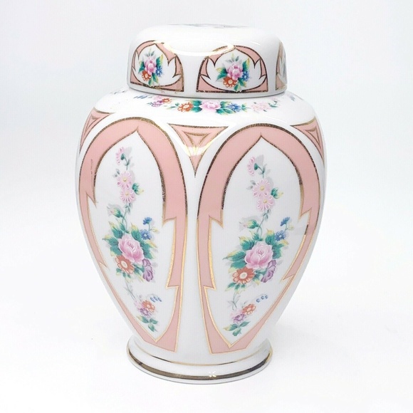 *SOLD* Vintage Lefton China Ginger Jar Vase Hand Painted - Picture 10 of 10